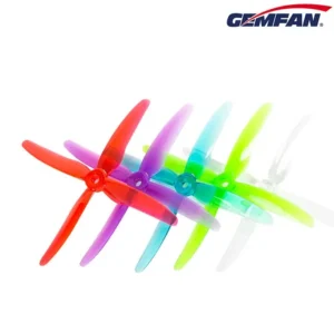 Gemfan Hurricane X 51455 Durable Quad-Blade 5″ Prop 4 Pack